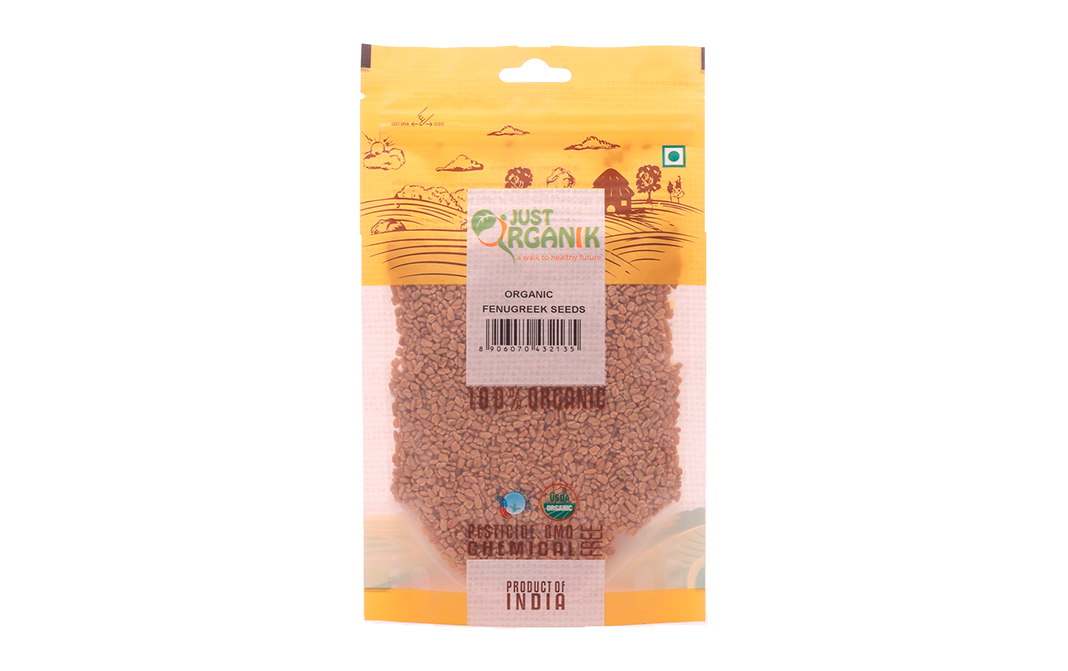 Just Organik Organic Fenugreek Seeds   Pack  100 grams